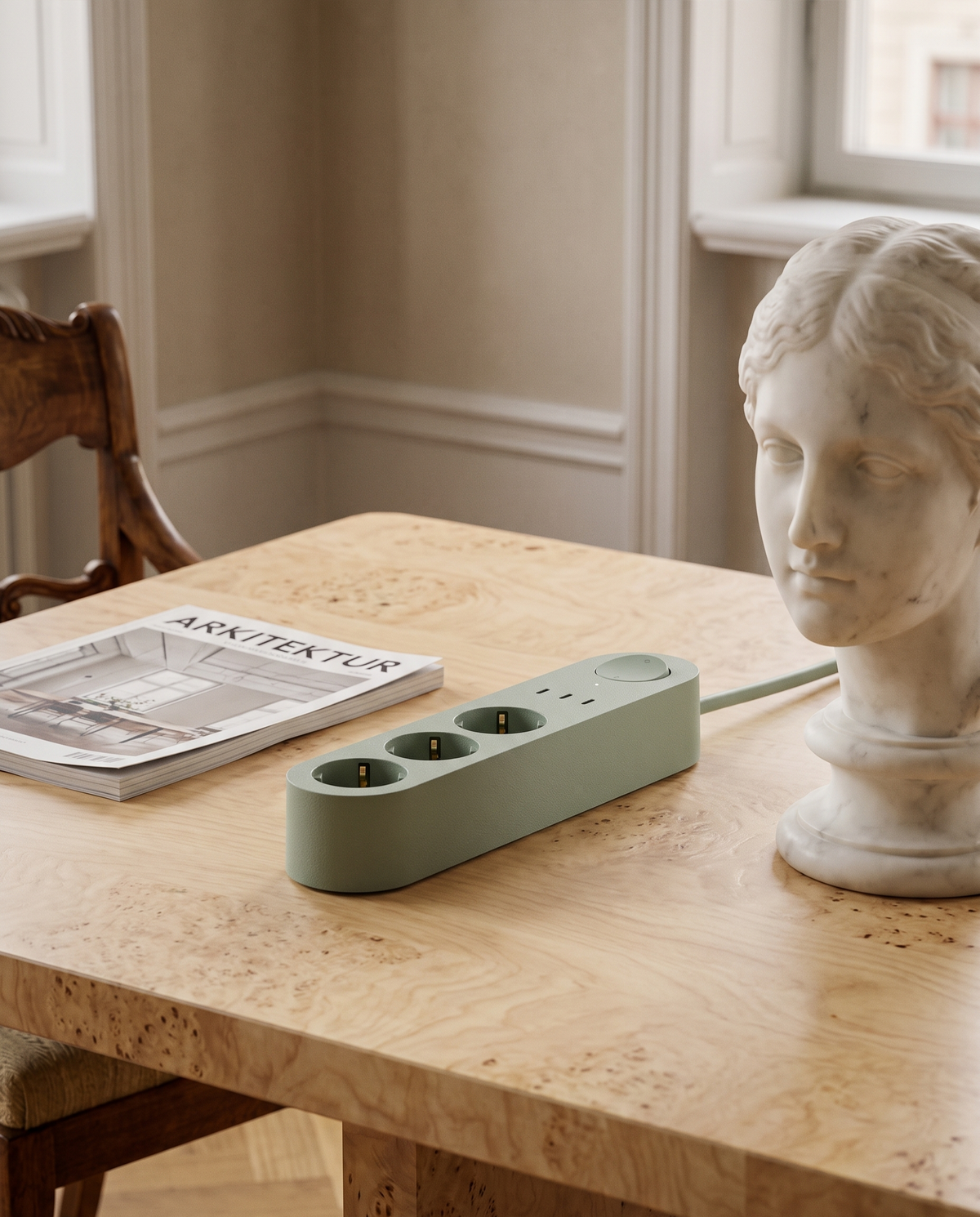 Alma Power Strip - Midsummer Green