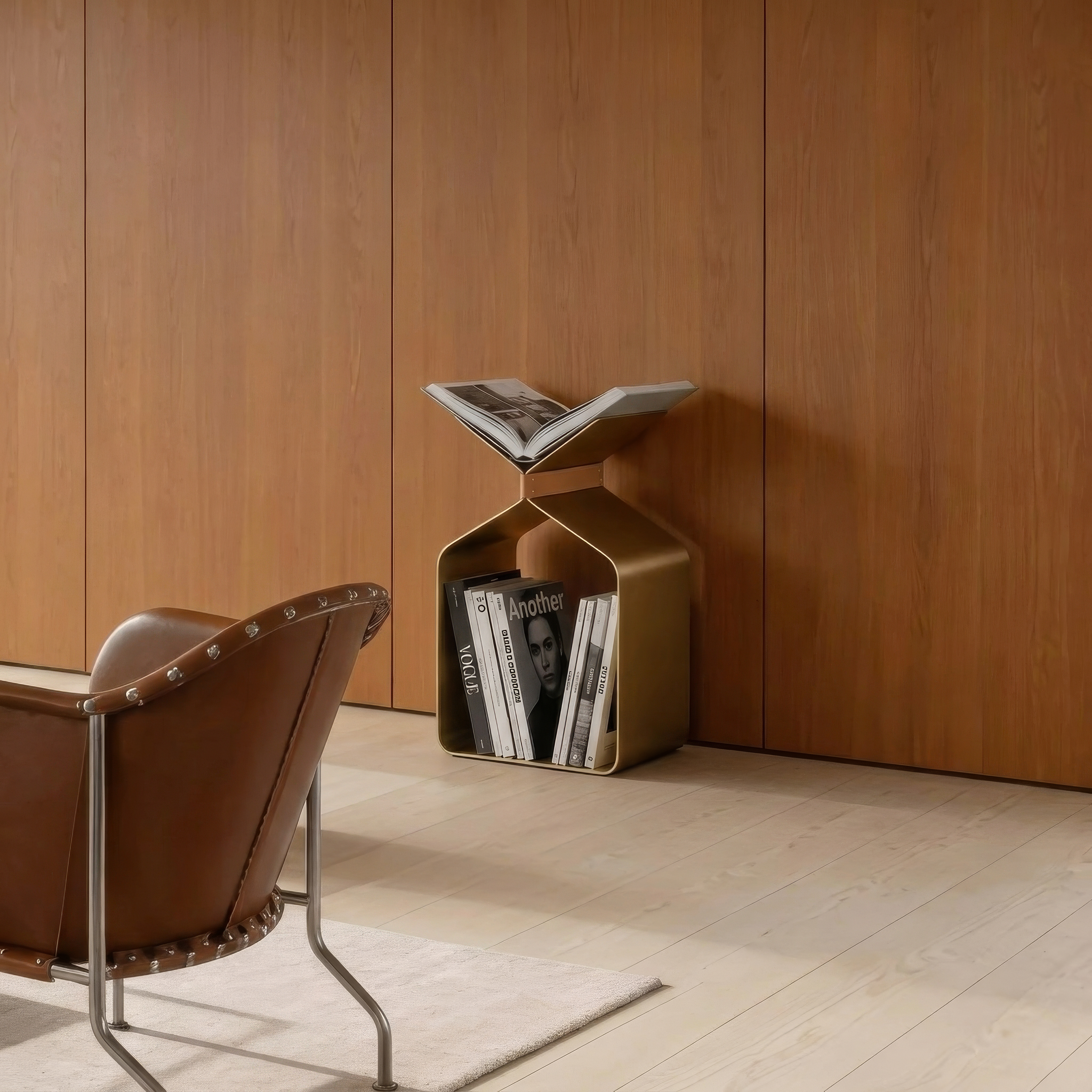 Elmer Stand - Satin Brass