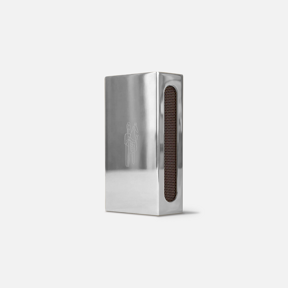 Woman with Horse - Matchbox - Polished Silver